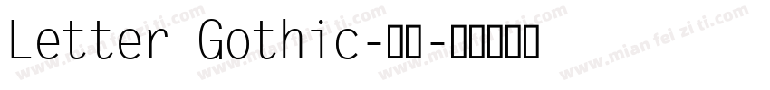 Letter Gothic-常规字体转换